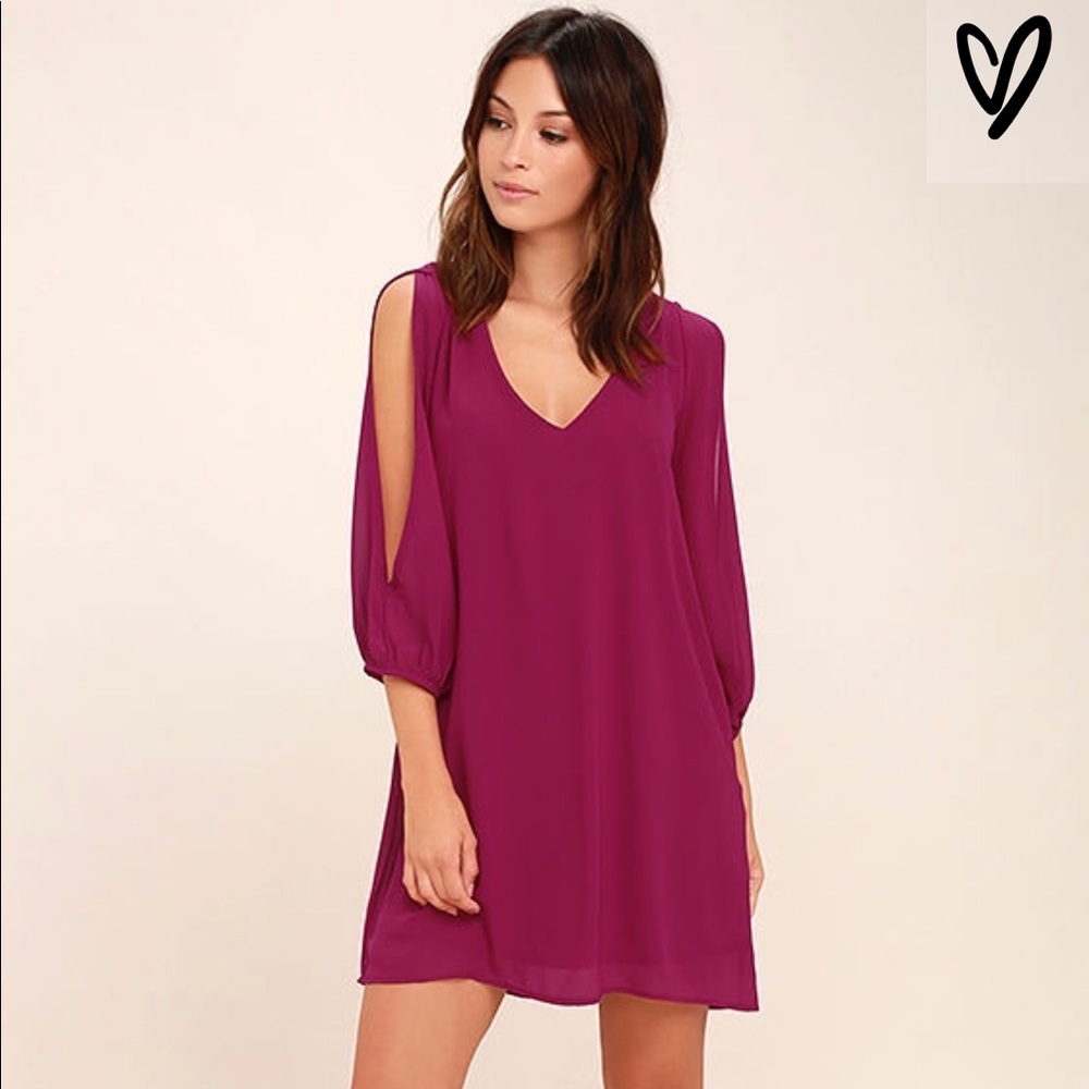 Magenta Shift Dress